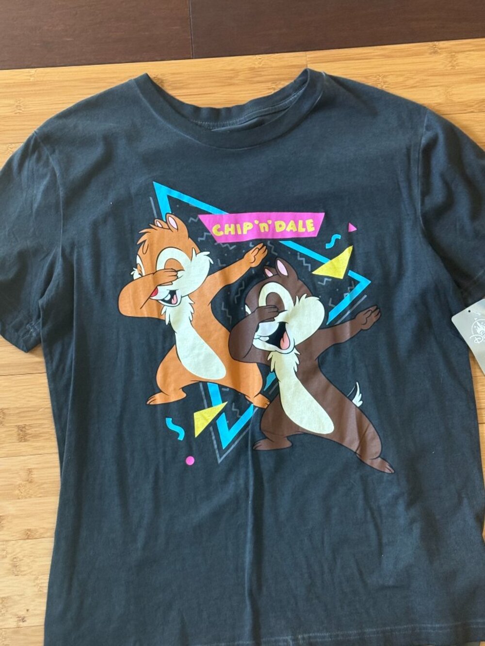 Disney Chip & Dale Dark Gray Graphic Tee NWT Unisex Size Medium